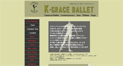 Desktop Screenshot of k-graceballet.com