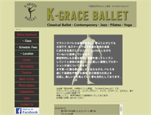 Tablet Screenshot of k-graceballet.com